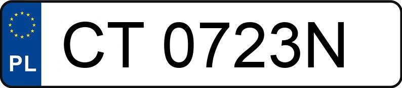 Numer rejestracyjny CT 0723N posiada OPEL Corsa C 1.0 MR`00 E3 Comfort - CT0723N