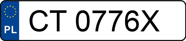 Numer rejestracyjny CT 0776X posiada MAZDA CX-5 2.0 MR`17 E6d SkyMotion - CT0776X