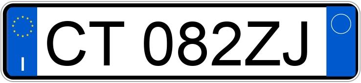 Numer rejestracyjny CT082ZJ posiada FIAT Panda 2a serie