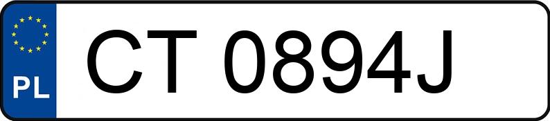 Numer rejestracyjny CT 0894J posiada JEEP CHEROKEE - CT0894J