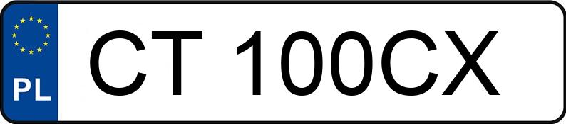 Numer rejestracyjny CT 100CX posiada HYUNDAI I20 - CT100CX