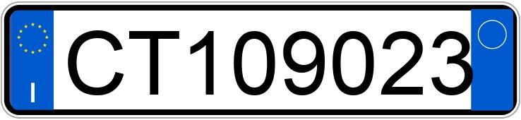 Numer rejestracyjny CT109023 posiada  