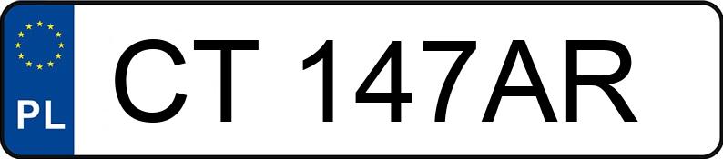 Numer rejestracyjny CT 147AR posiada MAN 12.192 M90 E1 11.8t F - CT147AR