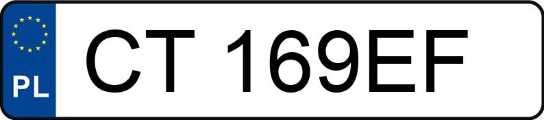 Numer rejestracyjny CT 169EF posiada AUDI A3 - CT169EF