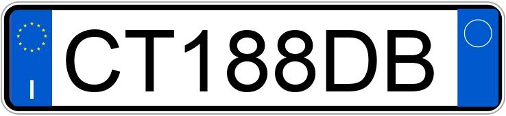 Numer rejestracyjny CT188DB posiada RENAULT Kangoo 2a serie