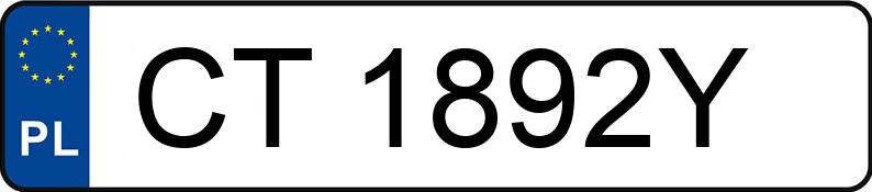 Numer rejestracyjny CT 1892Y posiada SKODA SUPERB - CT1892Y