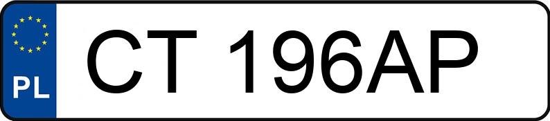 Numer rejestracyjny CT 196AP posiada VOLKSWAGEN Golf VIII Variant 2.0 TSI MR`20 E6d - CT196AP