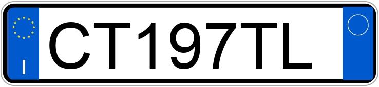 Numer rejestracyjny CT197TL posiada AUDI A3 2a serie Numer rejestracyjny CT197TL posiada AUDI A3 2a serie