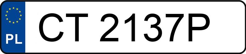 Numer rejestracyjny CT 2137P posiada OPEL MERIVA- A - CT2137P