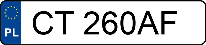 Registreringsnummeret CT 260AF har SEAT LEON 5F - CT260AF