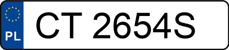 Numer rejestracyjny CT 2654S posiada SKODA OCTAVIA - CT2654S Numer rejestracyjny CT 2654S posiada SKODA OCTAVIA - CT2654S