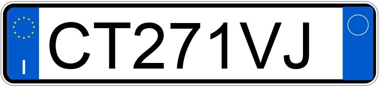 Numer rejestracyjny CT271VJ posiada AUDI A3 2a serie