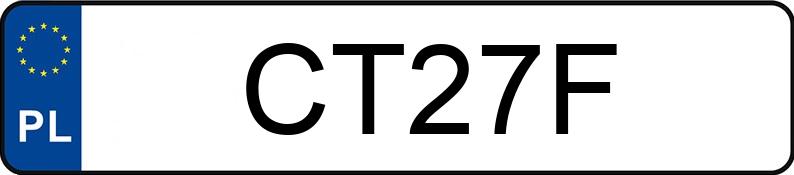 Numer rejestracyjny CT 27F posiada AUDI 100 2.0 Diesel (2.0)44 CC - CT27F