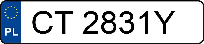 Numer rejestracyjny CT 2831Y posiada VOLKSWAGEN JETTA 1.9 TDI - CT2831Y