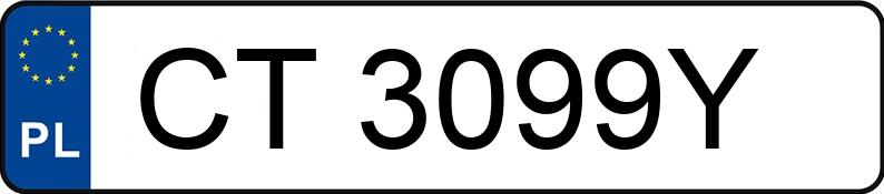 Numer rejestracyjny CT 3099Y posiada AUDI A1 1.4 TFSI MR`10 E5 8X Ambition - CT3099Y