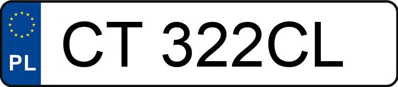 Numer rejestracyjny CT 322CL posiada SKODA OCTAVIA - CT322CL