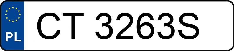 Numer rejestracyjny CT 3263S posiada MITSUBISHI OUTLANDER - CT3263S