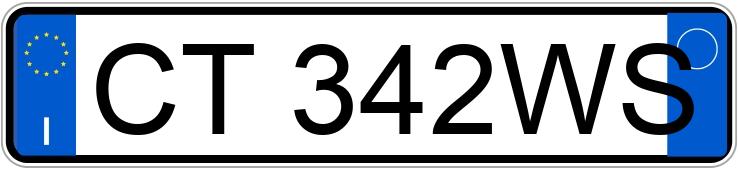 Numer rejestracyjny CT342WS posiada FIAT Panda 2a serie Numer rejestracyjny CT342WS posiada FIAT Panda 2a serie