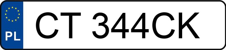 Numer rejestracyjny CT 344CK posiada AUDI A4 - CT344CK
