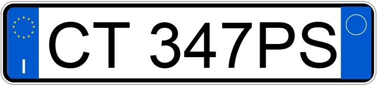 Numer rejestracyjny CT347PS posiada BMW Serie 1