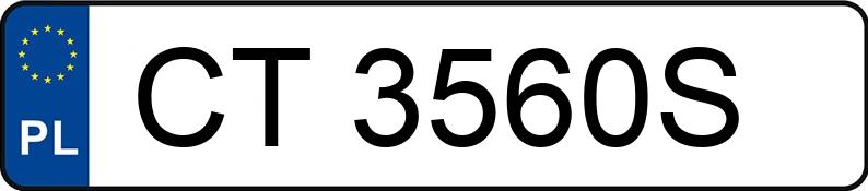 Numer rejestracyjny CT 3560S posiada JEEP Compass 1.4 MR`17 E6 Sport - CT3560S Numer rejestracyjny CT 3560S posiada JEEP Compass 1.4 MR`17 E6 Sport - CT3560S