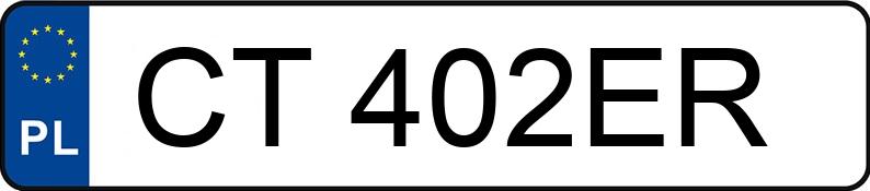 Numer rejestracyjny CT 402ER posiada CUPRA FORMENTOR - CT402ER