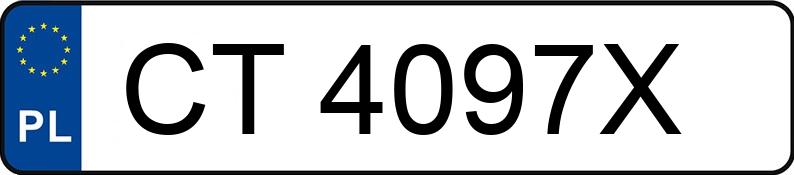 Numer rejestracyjny CT 4097X posiada RENAULT TWINGO 1.1 KAT - CT4097X