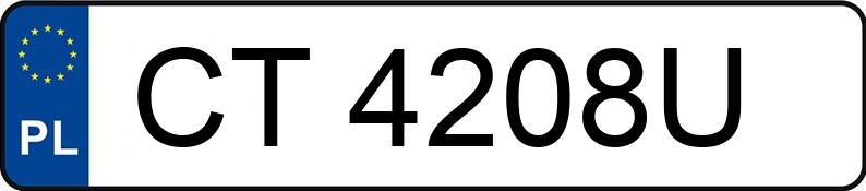 Numer rejestracyjny CT 4208U posiada MERCEDES-BENZ AMG GT MR`14 E6 190 GT C - CT4208U