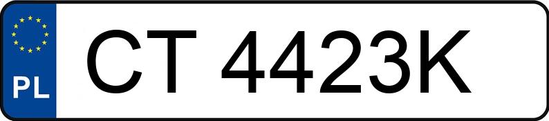 Numer rejestracyjny CT 4423K posiada FORD Focus 1.4 MR`02 E3 FX - CT4423K