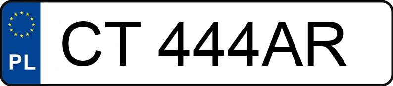 Numer rejestracyjny CT 444AR posiada AUDI A7 55 TFSI E - CT444AR Numer rejestracyjny CT 444AR posiada AUDI A7 55 TFSI E - CT444AR