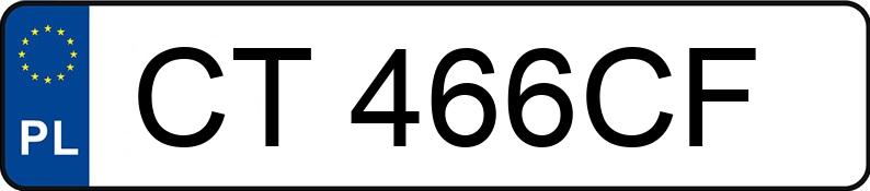 Numer rejestracyjny CT 466CF posiada CUPRA Ateca 4Drive 2.0 TSI MR`21 E6 DSG - CT466CF