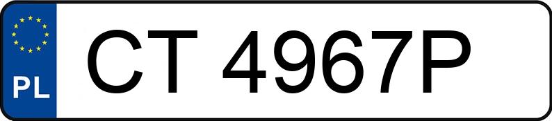 Numer rejestracyjny CT 4967P posiada VOLVO S40 - CT4967P