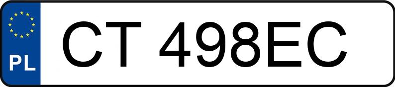 Numer rejestracyjny CT 498EC posiada DAF FA LF45.180G10/ZS LF/ZS - CT498EC
