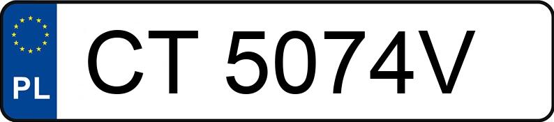 Numer rejestracyjny CT 5074V posiada BMW 318D - CT5074V