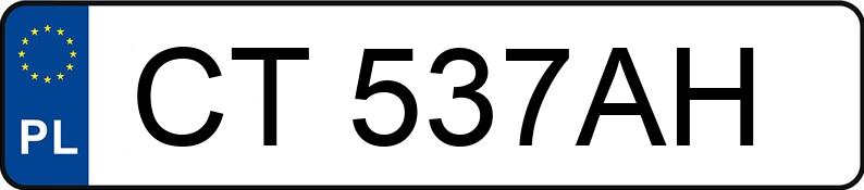 Numer rejestracyjny CT 537AH posiada MERCEDES-BENZ C 200 KOMPRESSOR - CT537AH