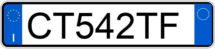 Numer rejestracyjny CT542TF posiada MERCEDES Classe A