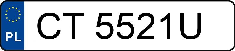 Numer rejestracyjny CT 5521U posiada FIAT Ducato 33 2.3 M-jet MR`14 E5 3.3t L3H3 - CT5521U