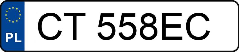 Numer rejestracyjny CT 558EC posiada PEUGEOT 408 - CT558EC Numer rejestracyjny CT 558EC posiada PEUGEOT 408 - CT558EC