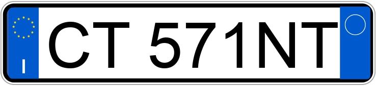 Numer rejestracyjny CT571NT posiada TOYOTA RAV4 2a serie Numer rejestracyjny CT571NT posiada TOYOTA RAV4 2a serie