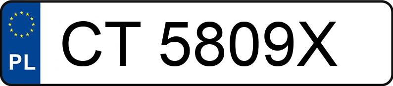 Numer rejestracyjny CT 5809X posiada SEAT Toledo 1.2 TSI MR`13 E5 Reference - CT5809X Numer rejestracyjny CT 5809X posiada SEAT Toledo 1.2 TSI MR`13 E5 Reference - CT5809X