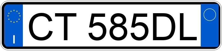Numer rejestracyjny CT585DL posiada MERCEDES Classe E
