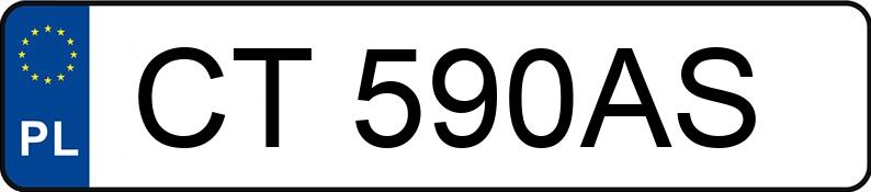 Numer rejestracyjny CT 590AS posiada VOLKSWAGEN ARTEON - CT590AS