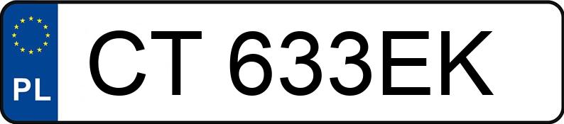 Numer rejestracyjny CT 633EK posiada FORD FOCUS - CT633EK Numer rejestracyjny CT 633EK posiada FORD FOCUS - CT633EK