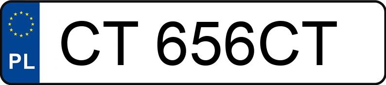 Numer rejestracyjny CT 656CT posiada KIA OPTIMA - CT656CT Numer rejestracyjny CT 656CT posiada KIA OPTIMA - CT656CT