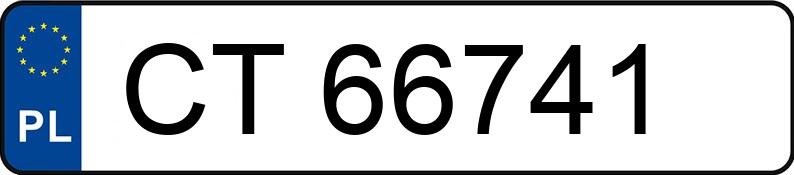 Numer rejestracyjny CT 66741 posiada BMW 318 I - CT66741