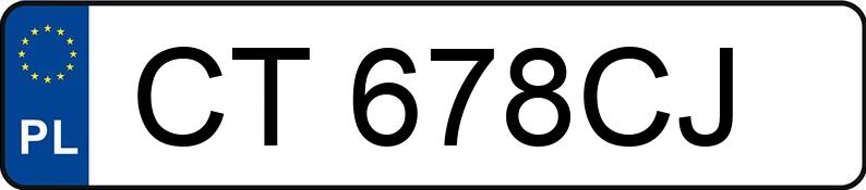 Numer rejestracyjny CT 678CJ posiada FS-LUBLIN ŻUK A 03 - CT678CJ