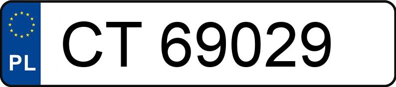 Numer rejestracyjny CT 69029 posiada FORD ESCORT - CT69029