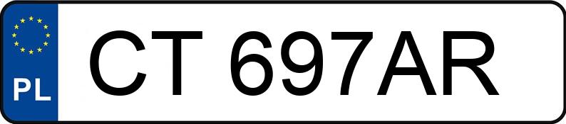 Numer rejestracyjny CT 697AR posiada BMW 316i Kat. MR`01 E3 E46 316i Kat. MR`01 E3 E46 - CT697AR