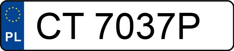 Numer rejestracyjny CT 7037P posiada SKODA OCTAVIA - CT7037P Numer rejestracyjny CT 7037P posiada SKODA OCTAVIA - CT7037P