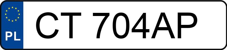 Numer rejestracyjny CT 704AP posiada SKODA Fabia II 1.2 MR`07 E4 HTP Fun - CT704AP